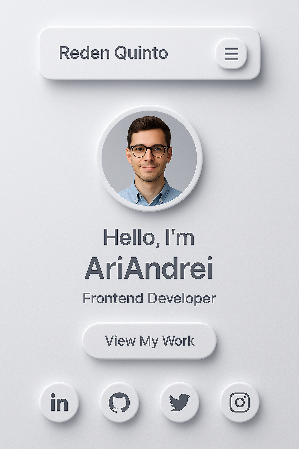 Neumorphic Portfolio